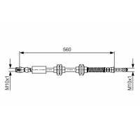 1 987 481 664 BOSCH Гальмівний шланг