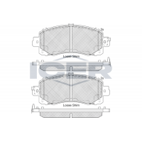 182313 ICER Комплект гальмівних колодок дисковий гальм