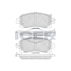 182313 ICER Комплект гальмівних колодок дисковий гальм