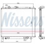 62801 NISSENS Радіатор охолодження двигуна