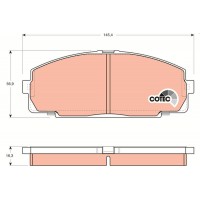 GDB770 TRW Комплект гальмівних колодок дисковий гальм