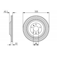 0 986 479 591 BOSCH Гальмівний диск