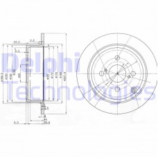BG3889 DELPHI Гальмівний диск