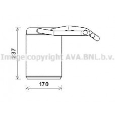 HYA6446 AVA QUALITY COOLING Теплообмінник обігрів салону