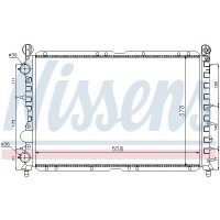60057 NISSENS Радіатор охолодження двигуна
