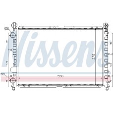 60057 NISSENS Радіатор охолодження двигуна