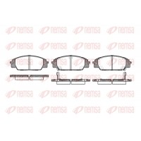 0735.02 REMSA Комплект гальмівних колодок дисковий гальм