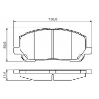 0 986 495 126 BOSCH Комплект гальмівних колодок дисковий гальм