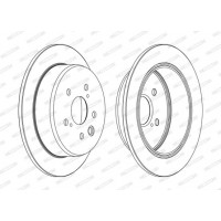 DDF1815C FERODO Гальмівний диск
