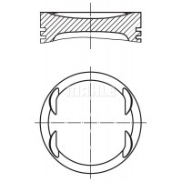 004 08 00 MAHLE Поршень