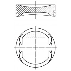 004 08 00 MAHLE Поршень