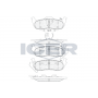 181766 ICER Комплект гальмівних колодок дисковий гальм