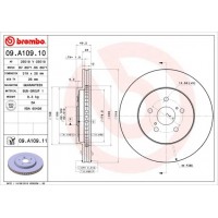 09.A109.11 BREMBO Гальмівний диск