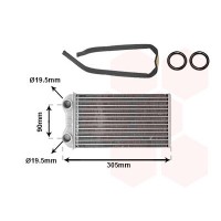 43006439 VAN WEZEL Теплообмінник обігрів салону