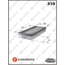 1616247680 EUROREPAR Повітряний фільтр