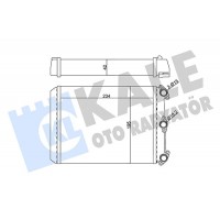 346640 KALE OTO RADYATÖR Теплообмінник обігрів салону