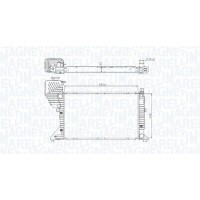 350213177400 MAGNETI MARELLI Радіатор охолодження двигуна