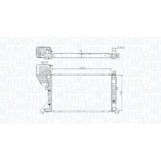 350213177400 MAGNETI MARELLI Радіатор охолодження двигуна