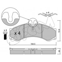 822-262-0 CIFAM КомплеК т гальмівних колодок, дискове гальмо