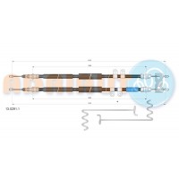 13.0291.1 ADRIAUTO Тросик, cтояночный тормоз