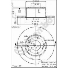 10026 AP Гальмівний диск