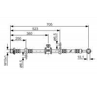 1 987 476 754 BOSCH Гальмівний шланг