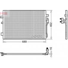 DCN09145 DENSO Конденсатор кондиціонера