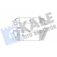 350820 KALE OTO RADYATÖR Интеркулер