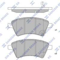 SP1751 Hi-Q КомплеК т гальмівних колодок, дискове гальмо