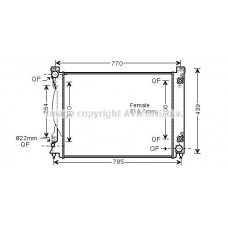AI2231 AVA QUALITY COOLING Радіатор охолодження двигуна