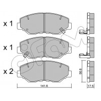 822-606-0 CIFAM Комплект гальмівних колодок дисковий гальм