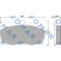 FO 499081 FOMAR Friction Комплект гальмівних колодок дисковий гальм