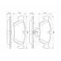 0 986 494 096 BOSCH Комплект гальмівних колодок дисковий гальм