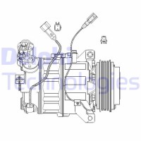 CS20482 DELPHI Компресор кондиціонера