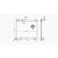 350213182900 MAGNETI MARELLI Радіатор охолодження двигуна