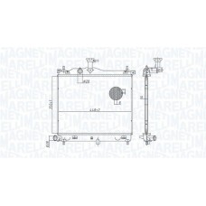 350213182900 MAGNETI MARELLI Радіатор охолодження двигуна