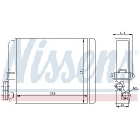 73641 NISSENS Теплообмінник обігрів салону