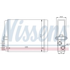 73641 NISSENS Теплообмінник обігрів салону