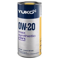 Олива моторне синтетичне YUKO MAX SYNTHETIC 0W-20 1л (21555) купити в Україні цена
