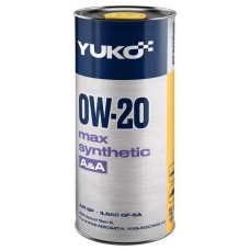 Олива моторне синтетичне YUKO MAX SYNTHETIC 0W-20 1л (21555) купити в Україні цена