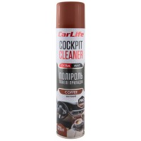 Полироль для пластика CARLIFE Cockpit Cleaner Extra Mat кофе, 320мл (CF346)
