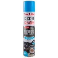 Полироль для пластика CARLIFE Cockpit Cleaner Extra Mat кокос, 320мл (CF347)