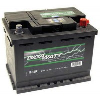 Батарея аккумуляторная GIGAWATT 12В, G62R, 60Ah, 540А купити в Україні