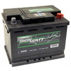 Батарея аккумуляторная GIGAWATT 12В, G62R, 60Ah, 540А купити в Україні