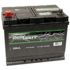 Батарея аккумуляторная GIGAWATT 12В, G68JL, 68Ah, 550А купити в Україні