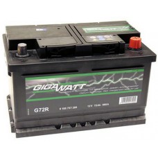 Батарея аккумуляторная GIGAWATT 12В, G72R, 72Ah, 680А купити в Україні