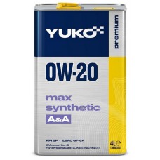 Олива моторне синтетичне YUKO MAX SYNTHETIC 0W-20 4л (22063)