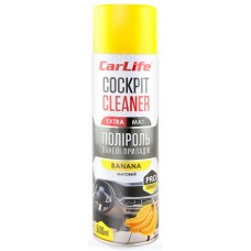 Полироль для пластика CARLIFE Cockpit Cleaner Extra Mat банан, 500мл (CF522)