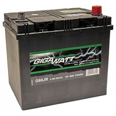 Батарея аккумуляторная GIGAWATT 12В, G60R, 60Ah, 540А купити в Україні