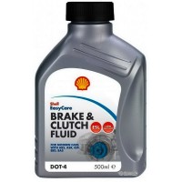 Рідина гальмівна SHELL 0,5л Brake & Clutch fluid DOT4 ESL, 0.5л